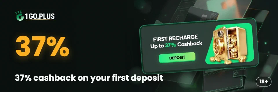 1GO Plus: 37% cashback on your first deposit